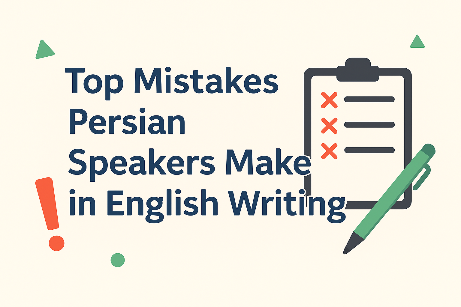 یادگیری رایتینگ انگلیسی