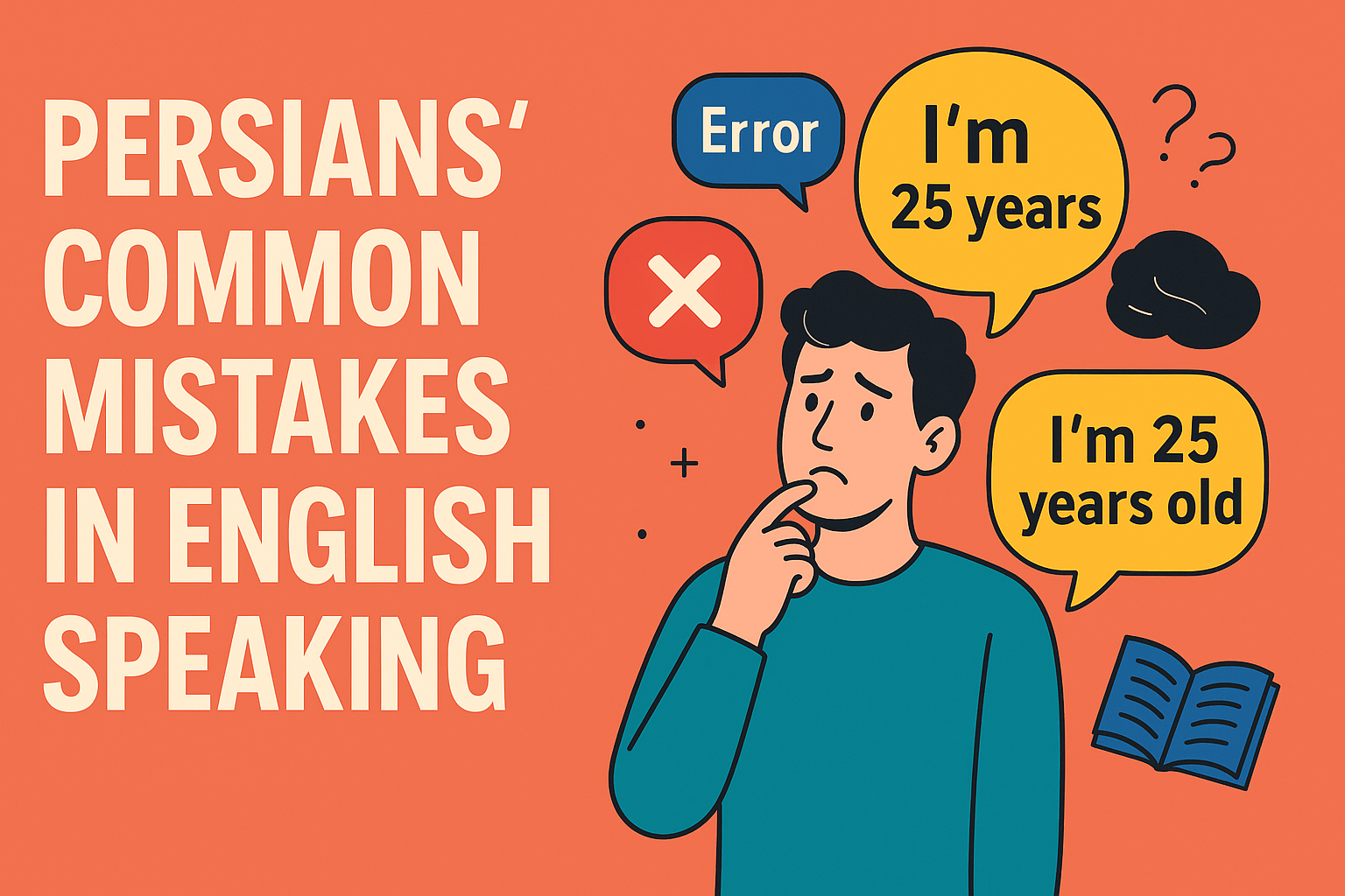 اشتباهات رایج فارسی‌زبانان در مکالمه انگلیسی