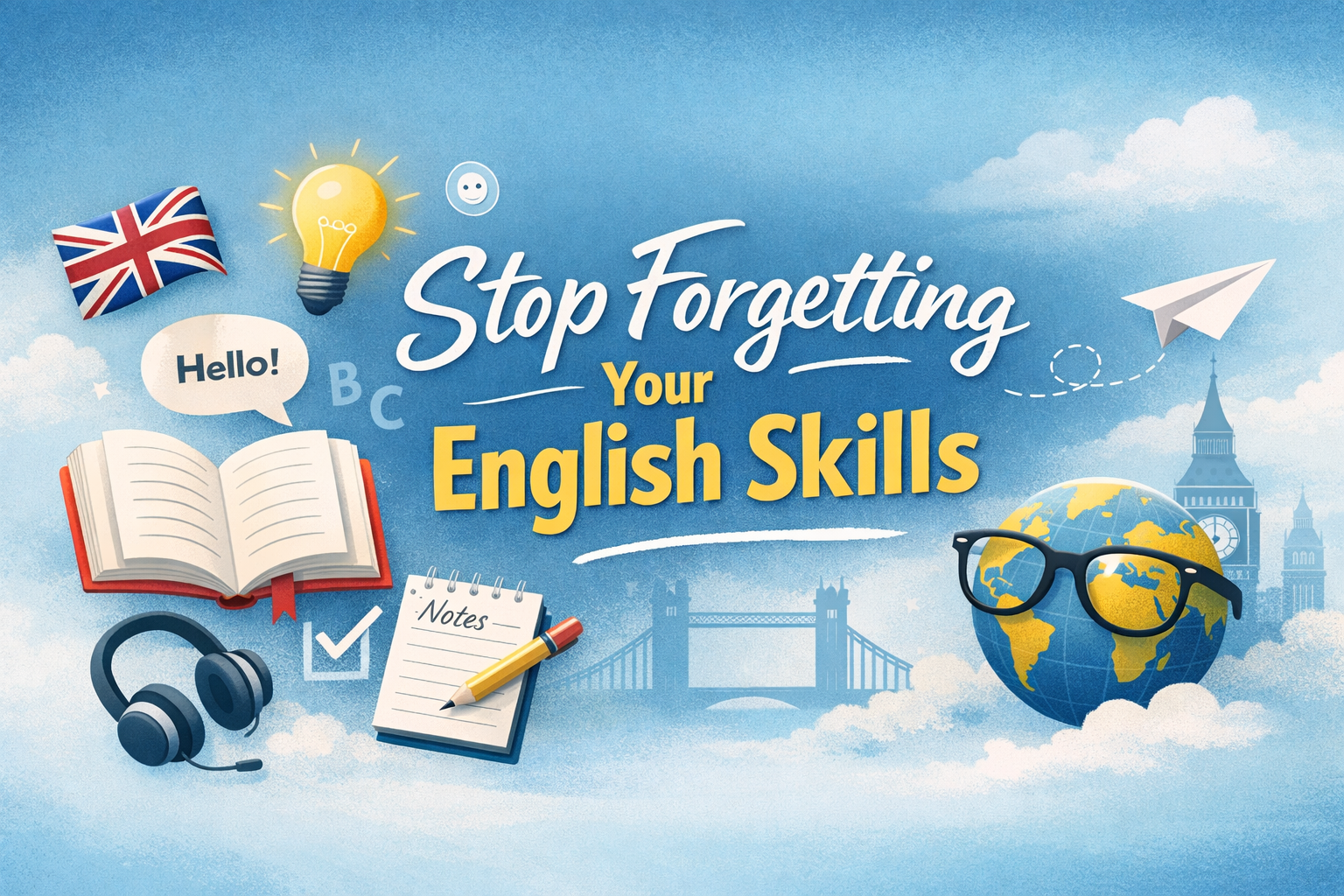 چطور زبان انگلیسی را فراموش نکنیم